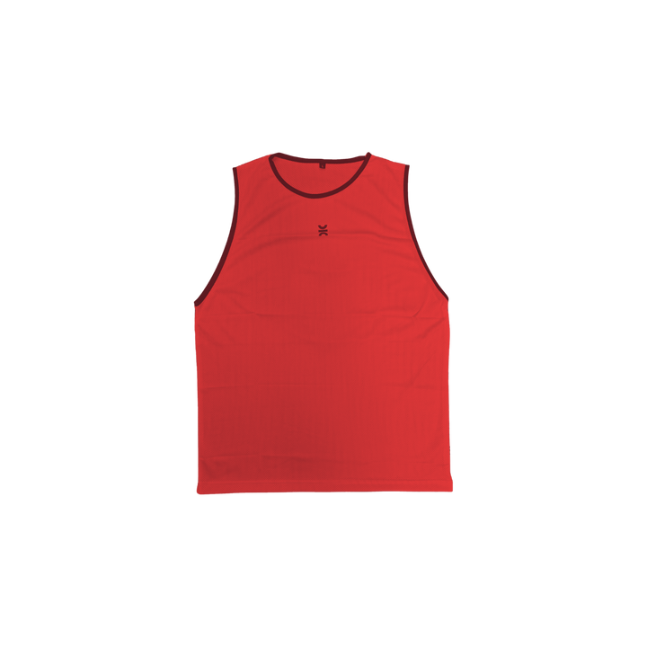 Grassroots Athletics training pinnie in red